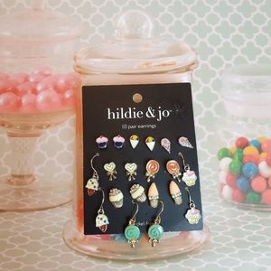 Hildie & Jo 10 Pair Sweet Treat Earring Set